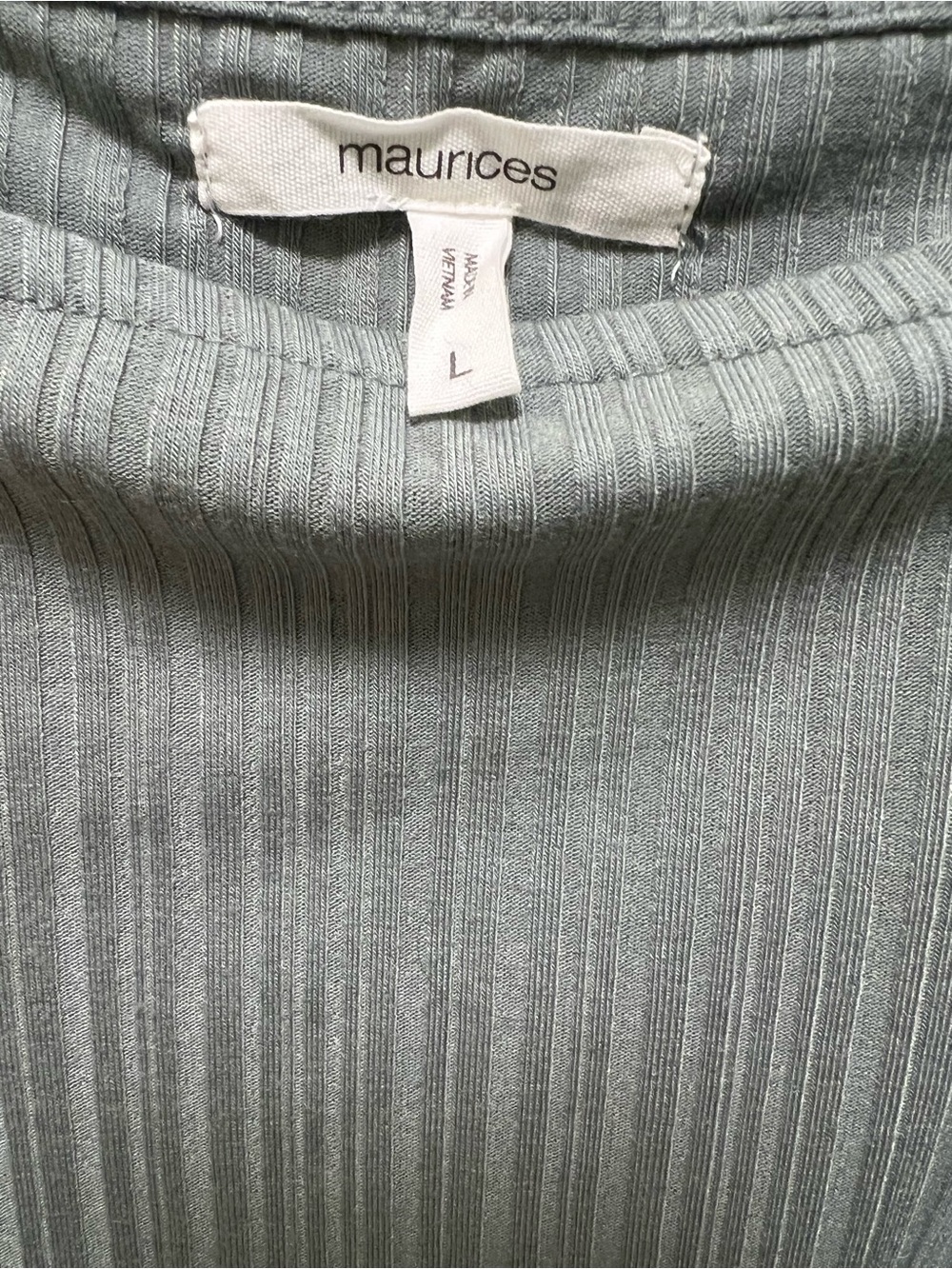 Maurices Ribbed Tank Top with Ruffled Hem - Picture 3 of 3